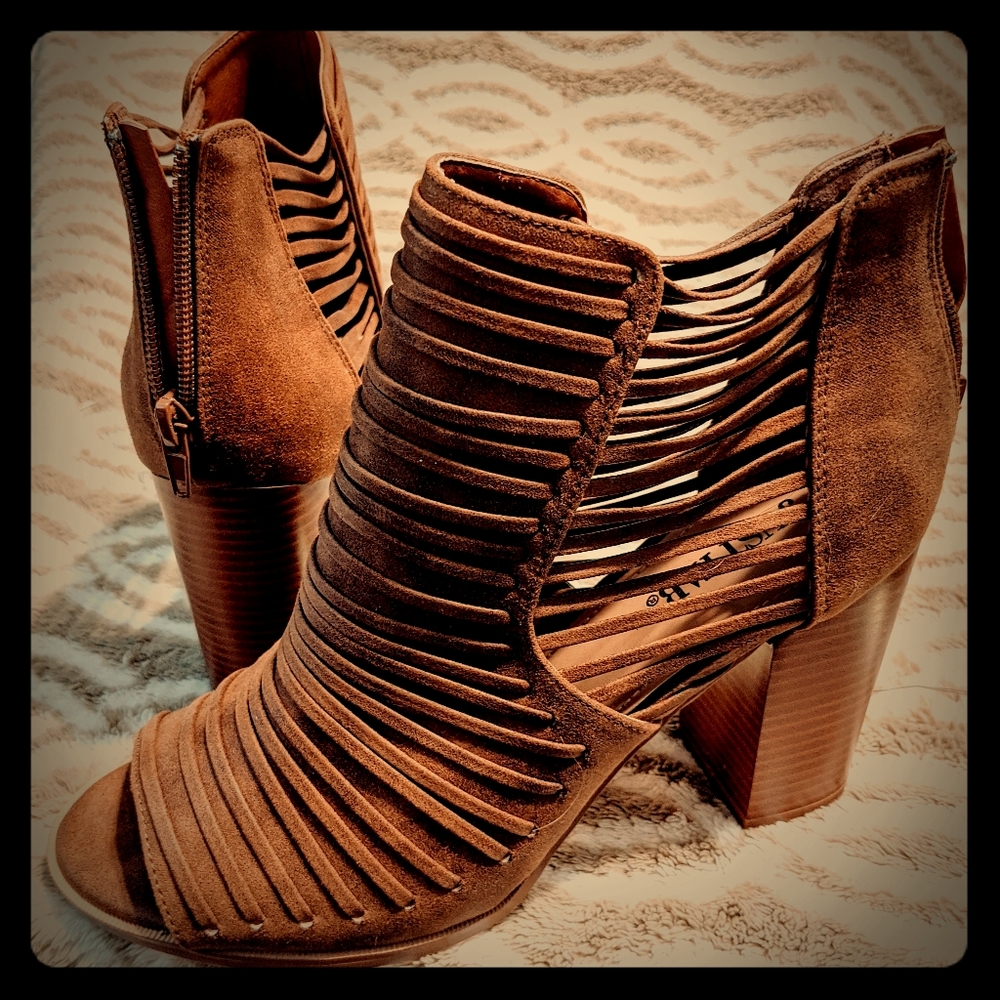 Never worn Tan booties